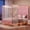 Pink, variant on Advwin Full Size Metal Canopy Bed Frame with Upholstered Headboard & Footboard, Floating Platform Bed with LED Lights, Charging Station, Underbed Storage, Noise-Free Support, Pink