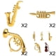 thumbnail image 1 of Modelo de Saxofón de Plástico Yotijar 1/12 Instrumento Musical en Miniatura, 1 of 10