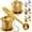 Gold, variant on Tea Infuser Set of 2 with Tea Scoop & Drip Trays - 304 Stainless Steel Ultra Fine Mesh Loose Leaf Tea Strainer, Reusable Tea Steeper Basket for Rooibos, Green, Black, Herbal & Oolong Tea, etc