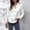 White, variant on Tejiojio Summer Saving Labor Day Women Fashion Turndown Collar Long Sleeve Solid Color Casual Shirt Tee Tops