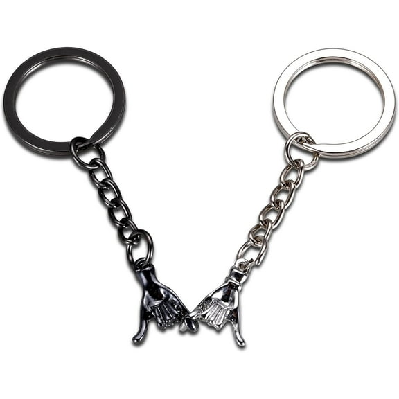 Halloween Boo Basket Stuffer Pinky Promise Gift for Him Her Couple Gifts for Women Men Matching Couples Keychain Stuff for Boyfriend Girlfriend Wedding Anniversary Romantic Gifts for Wife from Husban