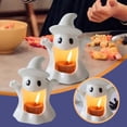 thumbnail image 1 of (2 Pack) Porte-Bougie en Céramique pour Halloween Design Unique Support de Bougie Chauffe-Plat Mignon pour Centre de Table de Fête à la Maison, 1 of 8
