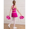 thumbnail image 4 of inhzoy Kids Girls Teens Cheerleading Uniforms Cheer Dance Dress with Pompom,Sizes 6-16 Hot Pink 8, 4 of 9