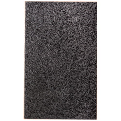 Super Area Rugs, Cozy Plush Solid Charcoal Gray Shag Rug , 2' x 3 ...