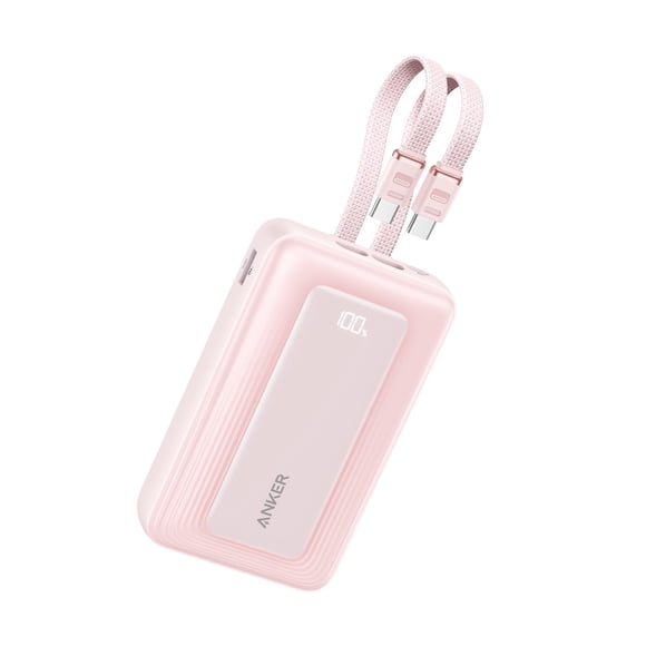 Power Bank Anker Zolo de 20000 mAh y 45 W con dos cables USB-C