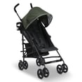thumbnail image 3 of Jeep PowerGlyde Stroller by Delta Children Lightweight Travel Stroller with Smoothest Ride & Compact Fold, 3-Position Recline, Extra Large Storage Basket, Olive Green, 3 of 5