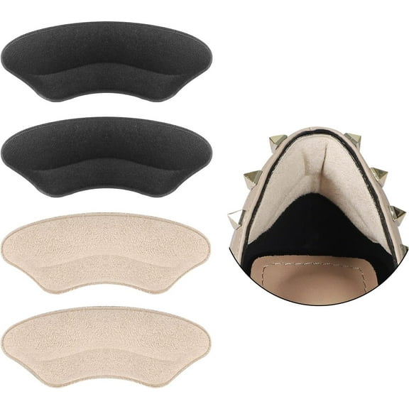 Heel Grips Liner Cushions Inserts for Shoes Too Big Heel Pads Prevent Blister and Heel Pain for Men Women, Prevent The Foot from Sliding Forward in The Shoe Filler for Shoe Fit and Comfort(4 Pairs)