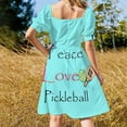 thumbnail image 3 of Pickleball shirt Peace love pickle funny Pickleball Pickleball vintage Pickleball Designs Dress long dress women summer, 3 of 6