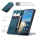 thumbnail image 4 of CaseMe Leather For Google Pixel 9A Case, Flip Wallet Leather Case with Card Holder Magnetic Closure Shockproof Kickstand Protective Phone Cases Cover For Google Pixel 9A,Blue,For Google Pixel 9A, 4 of 12