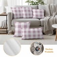 thumbnail image 6 of Pack of 2 Outdoor Pillow Covers 24x24 Inch Waterproof Pink Plaid Throw Pillow Covers,Decorative Couch Pillow Shams Protectors Spring Summer Farmhouse Buffalo Checkered Patio Cushion Pillowcases, 6 of 8