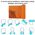 thumbnail image 4 of 3 Pcs Serviette Rafraîchissante Instantanée en Microfibre Douce Respirante pour Golf Cyclisme Jogging Gym Sports Extérieur, 4 of 8