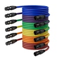 thumbnail image 1 of Cables XLR AuxLink de 15 pies, paquete de 6 micrófonos macho a hembra, 1 of 6
