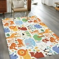thumbnail image 3 of Zoo Animals Area Rug 4x6 Washable Rug Non Slip Cute Funny Elephant Tiger Cartoon Large Area Rug Indoor Floor Carpet for Entryway Bedroom Kitchen Living Room Home Office Dining Room Nursery, 3 of 8