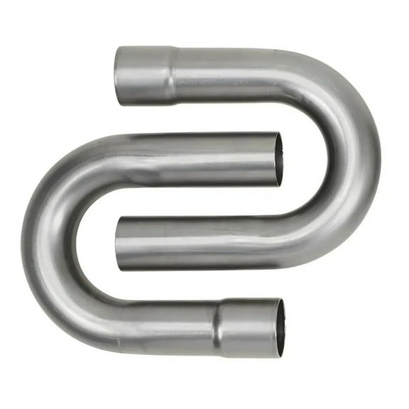 Mild Steel Exhaust Pipe Mandrel Bend, 180 Degree, 3 Inch 2PK