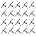 thumbnail image 1 of Unique Bargains T-Shape Fishing Swivels 70Lbs Swivels Fishing Tackle 3-Way Cross Line Swivels, 20 Pack, 1 of 8
