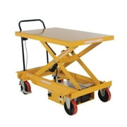 Vestil Manufacturing CART-1000-WD-DC 31.5 x 47.25 in. 1000 lbs DC Powered Hydraulic Elevating Scissor Cart