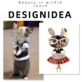 thumbnail image 3 of Cute Bunny Rabbit Pin Brooch for Easter, Lovely Crystal Cute Glasses Rabbit Animal Crystal Charm Brooch Pin, 3 of 11