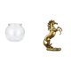 thumbnail image 1 of Adorno transparente para pecera pequeña, cuenco para acuario, jarrón, decoración de mesa para oficina, estatua de caballo de pie, figurita artesanal p, 1 of 8