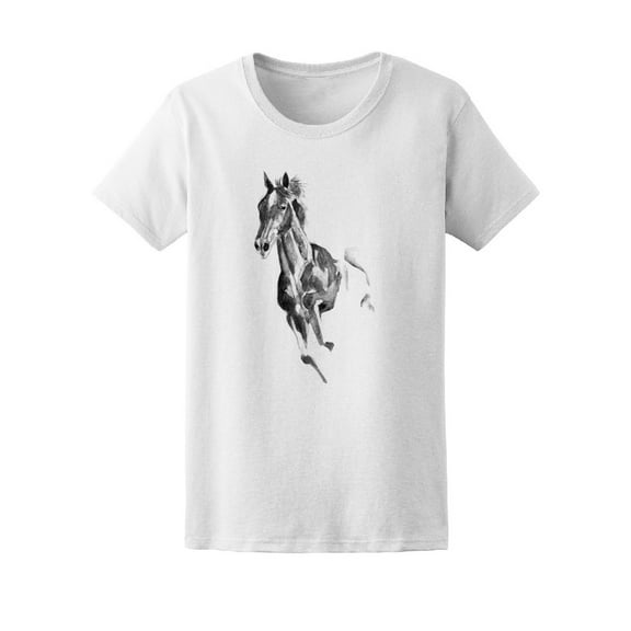 Black Watercolor Horse Tee Men's -Image by Shutterstock