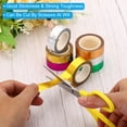 thumbnail image 4 of Uxcell 15mm x 10m Metallic Washi Tape, 2 Roll Masking Foil Sticker Self Adhesive Silver Tone, 4 of 6