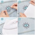 thumbnail image 3 of 15 Pcs Evil Eye Embroidery Patches for Clothes Blue Evil Eye Applique Patch Hamsa Hand Evil Eye Iron Sew on Applique for Clothes Jackets Jeans Bags DIY Embroidery Garment Accessory, 3 of 9
