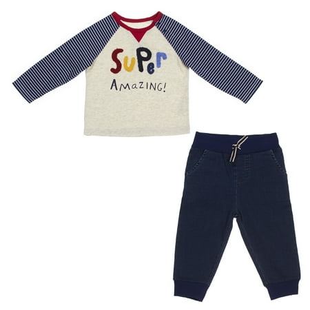 ED Ellen DeGeneres Baby Super Amazing Pant Set (Boys & (Best Toddler Clothes Brands)