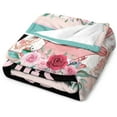 thumbnail image 5 of Pig Blanket Gifts, 50"x60" Flannel Fleece Throw Blanket Soft for Girls Boys Adults, Lightweight, Comfortable, Warm Cute Pig Themed Blanket for Bed Couch, 5 of 6