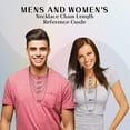 thumbnail image 4 of Figaro Chain Necklace in Silver for Men and Women Stainless Steel, 4 of 14