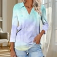 thumbnail image 3 of SCSAlgin Blouses for Women Dressy Casual 3/4 Length Sleeve Womens Tops Trendy Summer Spring Shirts, 3 of 6