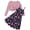 Pink Floral, variant on Girls Dress With Cardigan Set For Teen 7-14T Adjustable Cami Dress with Long Sleeve 2 Piece Set Royal Blue Floral Fall Dresses