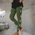 thumbnail image 6 of Women's Yoga Pants Workout Running Leggings High Waist Solid Color Leggings Tights Olive Green 2XL, 6 of 9