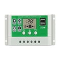 thumbnail image 1 of 30/20/10A LCD Display Solar Charger Lead Acid GEL Iron Li-ion Lithium Battery PWM 12v24v Solar Charge Controller USB 5V ,Easy to Operate, 1 of 6