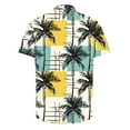 thumbnail image 3 of ZQUUVOU Men's Hawaiian Shirt Floral Print Short Sleeve Summer Button Shirt (B-Multicolor,M), 3 of 4