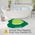 thumbnail image 3 of FRABE Monstera Leaf Bathroom Rugs Cute Soft, Plush, Absorbent Non Slip Shower Mat for Bathroom, Bedroom, Kids Room,32"x47", 3 of 10