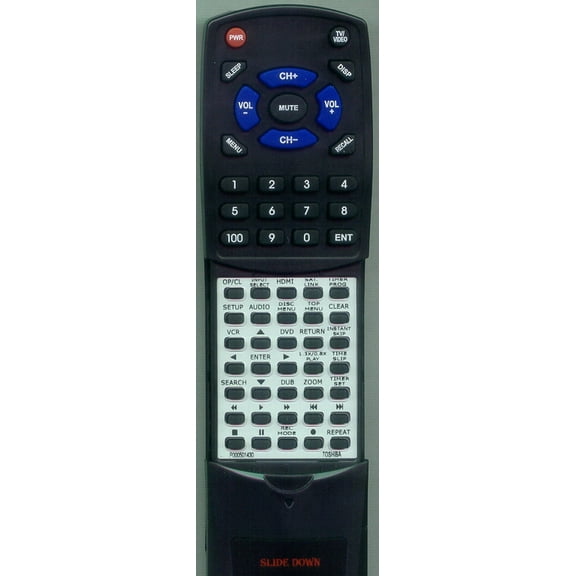 Replacement Remote for Toshiba 79103680, SE-R0295, DVR610KU, DKVR20, DKVR20KU, DKVR60, DVR620, DVR620KU, DVR610, DKVR60KU