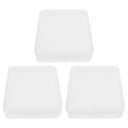 thumbnail image 2 of 3pcs Portable Travel Cotton Pad Holder Cotton Ball Dispenser for Cotton Swabs Small Plastic Storage Boxes with Lids Clear Small Boxes, 2 of 4