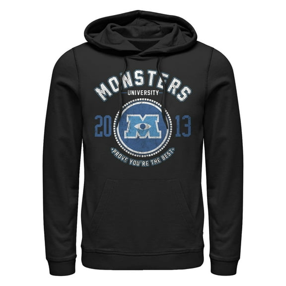 Men's Monsters Inc Best College Logo Pull Over Hoodie