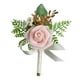 thumbnail image 2 of Boda Boutonniere Novio Boutonniere Moda Dama de honor Broche Pin para traje Rosa Boutonniere para banquete Compromiso, 2 of 9