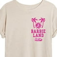 thumbnail image 3 of Barbie - Barbie Land Palm Trees & Sun - Juniors Ideal Flowy Muscle T-Shirt, 3 of 5