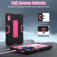 thumbnail image 6 of TECH CIRCLE Case for Lenovo Tab M9 Tablet (9", 2023 Released) - Shockproof Rugged Cover with Kickstand, Black + Rose, 6 of 7