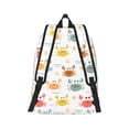 thumbnail image 3 of Daiia Colorful Crabs Vintage Canvas Backpack for Men and Women ,Hiking Backpack,Travel Laptop Bag for School,Large Capacity Backpack-Medium, 3 of 7