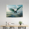 thumbnail image 2 of Cloud Sky Green Dragon Tapestry, Wall Tapestry Tapestry Wall Hanging, Tapestry Aesthetics for Bedroom Living Room College Dorm Decor, One Piece Tapestry(29" x 37"), 2 of 5