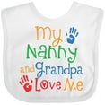 thumbnail image 3 of Inktastic Nanny and Grandpa Love Me Boys or Girls Baby Bib, 3 of 4