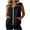Black, variant on Women Summer Solid Color UV Protection Vest Sleeveless Hooded Windbreaker with Drawstring Hem Mesh Lining Quarter Zip Casual运动 Activewear