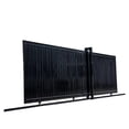 thumbnail image 4 of TMG Industrial 20-ft Driveway Privacy Sliding Wrought Iron Gate, Fully Welded Structure & Panels, In-Ground Rail Track, 4 of 6