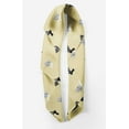 thumbnail image 2 of Bimba Beige Text & Stencil Rabbit Animal Printed Pure Silk Scarf Neck Wrap Summer Hair Bandanas For Women 40 x 80 Inches, 2 of 6