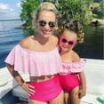 thumbnail image 1 of Family Matching Frill Swimwear Mother Daughter Girl Bikini Bathing Suit Swimsuit, 1 of 5