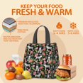 thumbnail image 5 of Schnauzer with Pioneer Flower Insulated Lunch Bag for Women & Adults,Large Portable Soft Cooler Lunch Bag,Thermal Food Storage Tote with Pearl Cotton,8.66L,8.75x5.75x9.5 Inch, 5 of 6