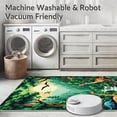 thumbnail image 5 of ODIKA 4'x6' Machine Washable Non-Slip Area Rug, Charming Fossil Inspired Style High Traffic Rug, Green, 8491, 5 of 7