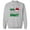 Sport Grey, variant on Christmas Holiday Nice Until Proven Naughty Graphic White Men's Cotton Pullover Sweatshirt